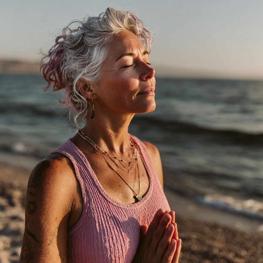 Інструктор допомагає літній жінці